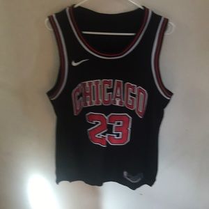 Stitched Black and red Jordan jersey